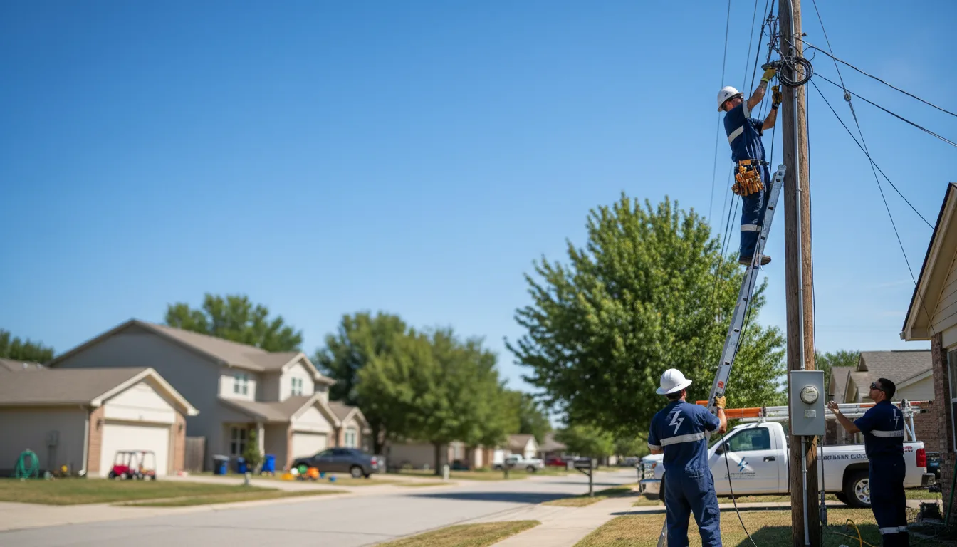Residential electrician providing installation services in Vance, MS